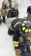 KACC Fire-Rescue-EMR Students engaged in SCBA practice.